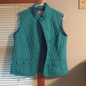 VanHeusen quilted turquoise vest.